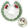 Dagongnets Cat Dog Cat Saliva Pet Handmade Knitted Dog Cat Collar Cute Easy to Install Collar, Collar, Towel, Hab, Bib, Style, (M)