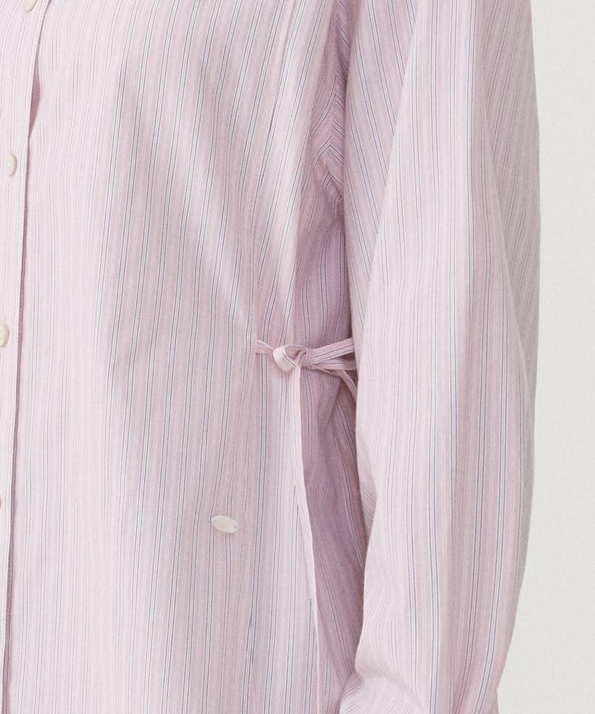COVERNAT WOMAN Oversized Striped Shirt Light Pink