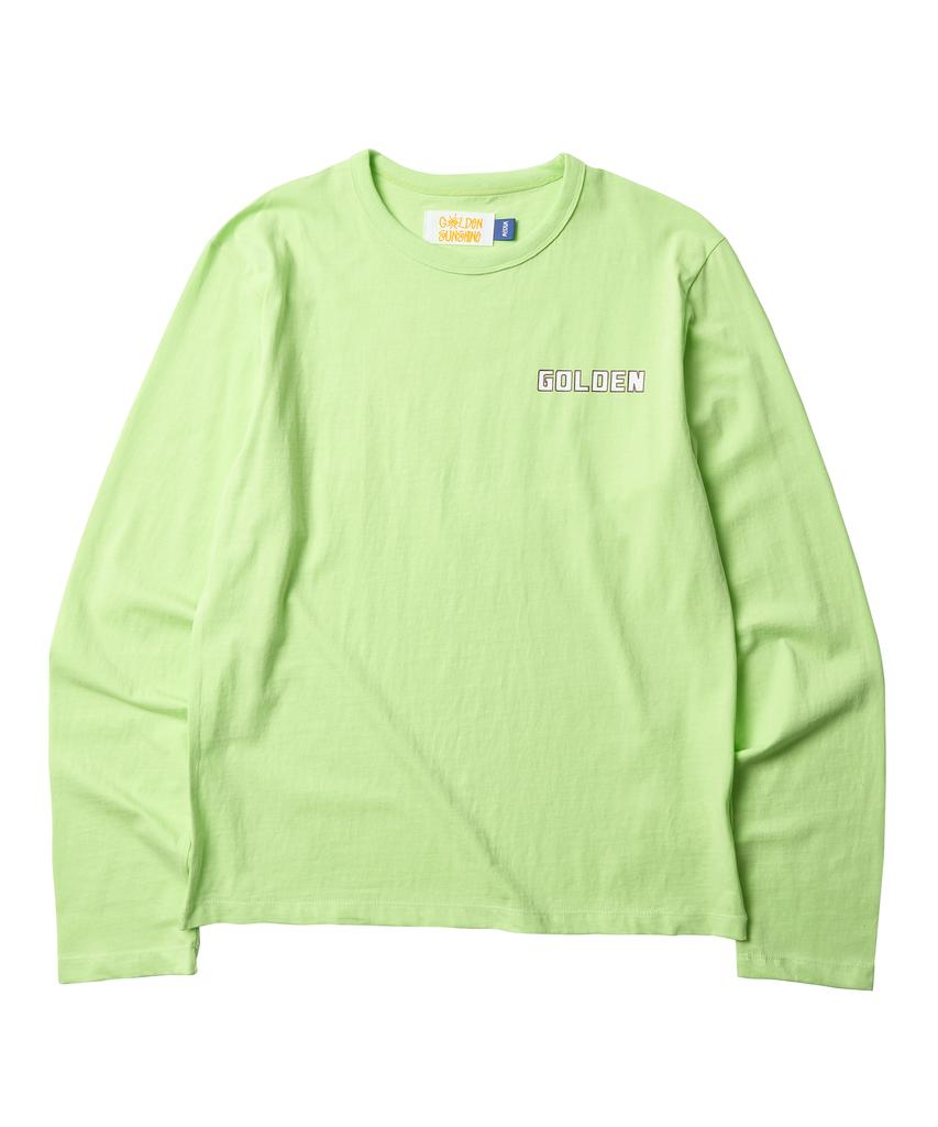 GOLDEN SUNSHINE Sun Round Long Sleeve Tee_Lime Green