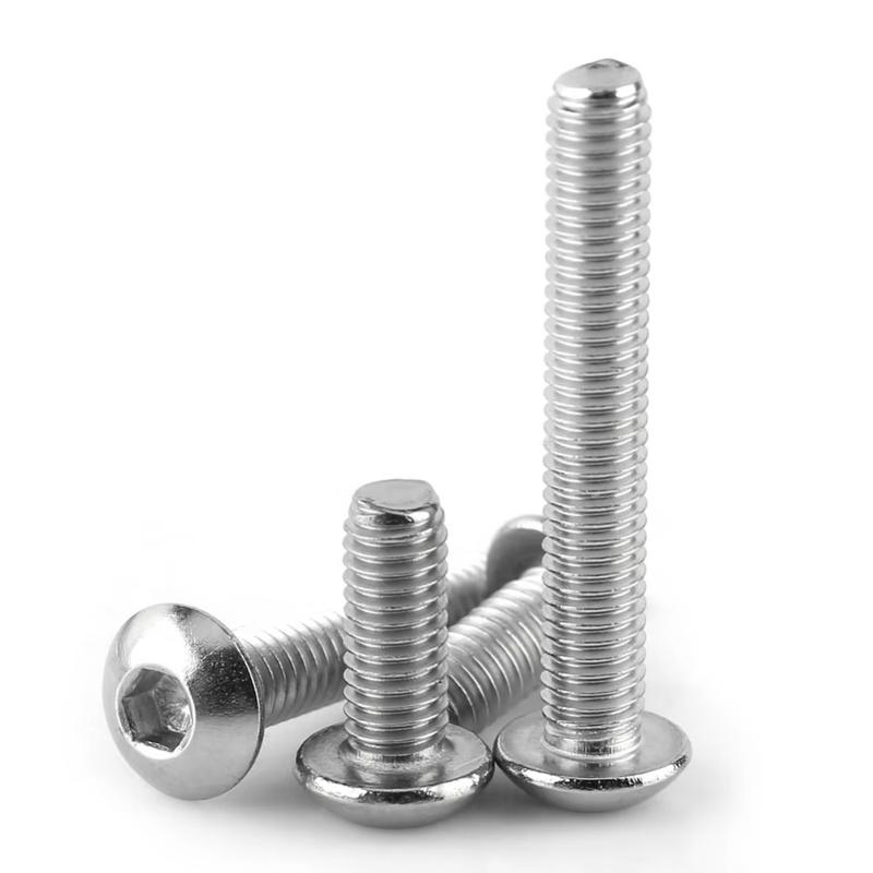 340pcs M3 Hex Head Socket Head Cap Screws M3x5/6/8/10/12/14/16/18/20mm Button Head Internal Hexagon Screw Nut Set