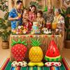2Pcs Giant Tropical Fruit Foil Balloon Standing Pineapple Watermelon Strawberry Balloon Coconut Tree Aloha Beach Party Supplies