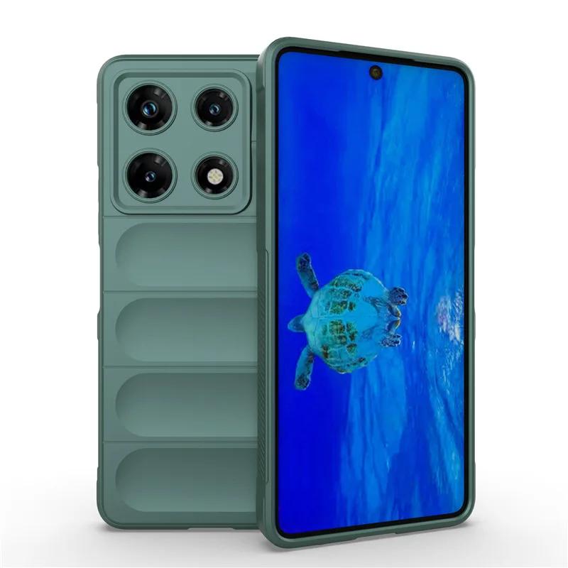 Силиконовый матовый бронированный чехол для телефона для Infinix 50 50I 50 Pro Plus 4G 5G Совместимый с беспроводной зарядкой Ударопрочный защитный чехол