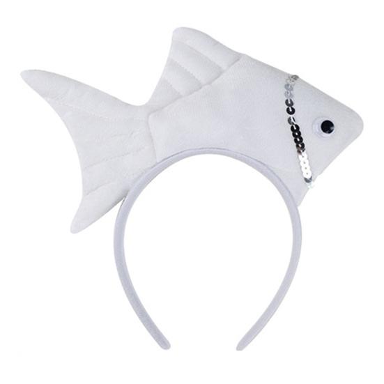 Повязка на голову в виде золотой рыбки, обруч для волос в виде рыбки, регулируемая повязка на голову, реквизит для косплея, вечеринки, дня рождения, принадлежности