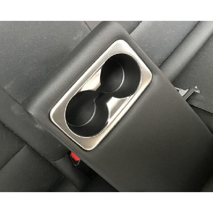 For Kia Forte K3 19-2024 Silver Steel Gear Shift Water Cup Panel Frame Trim