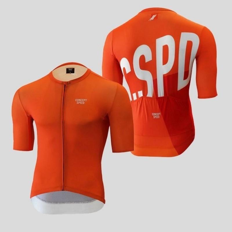 CSPD Men Women Milk Silk Short Sleeve Cycling Jersey Breathable Road Mountain Bike Top