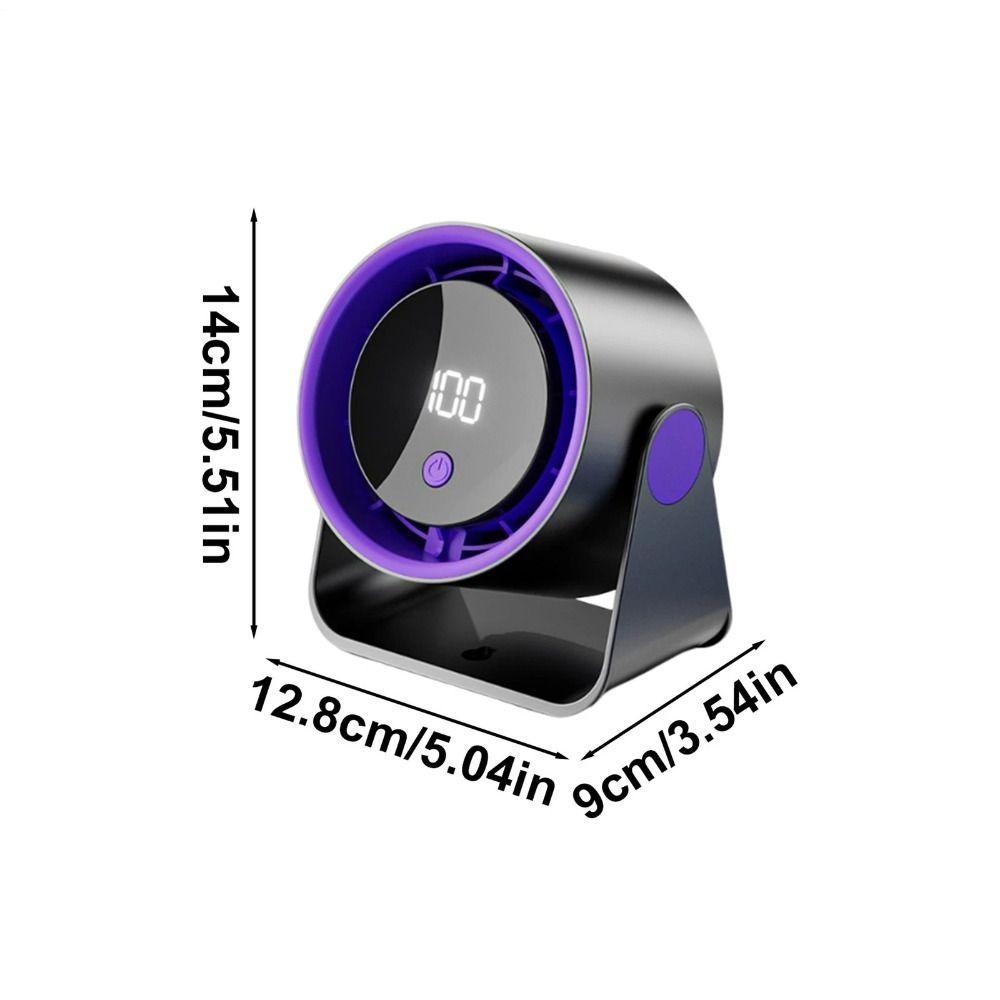 Adjustable Angle Desktop Fan Low Noise Silent Operation Digital Fan 5-speed Adjustment Portable Electric Fan Student Dormitory