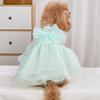 Satin Princess Dress Big Bow Pet Skirt Fairy Dress Puppy Skirt For Cat Dog
