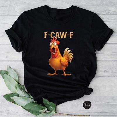 Смешная F-Caw-F Петух Мем Смешная Графическая Футболка S-5XL Q8745 Унисекс Футболка