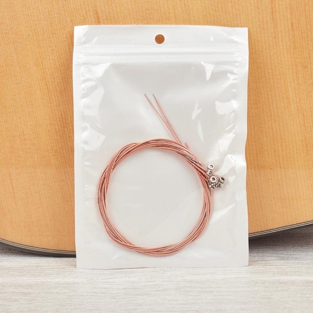 6 Strings Guitar Steel Strings Brass Folk Guitar Strings Durable Acoustic Guitar Strings  Guitarist