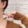 Изысканные высококачественные этнические золотые серьги-кисточки для празднования Нового года