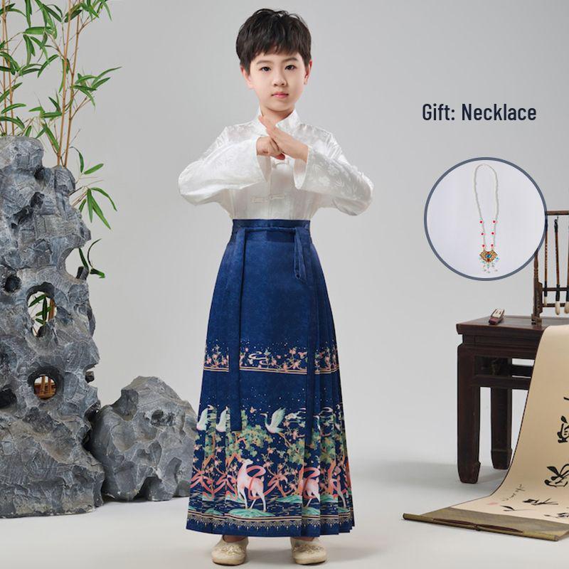 Ma Mian Skirt: New Chinese Style Hanfu Choir & Performance Costume for Girls