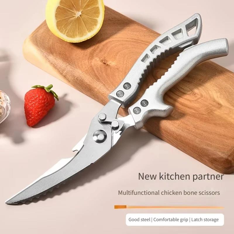 Heavy Duty Stainless Steel Kitchen Scissors Professional Chicken Bone Shears for Meat Poultry Camping and Outdoor Use5