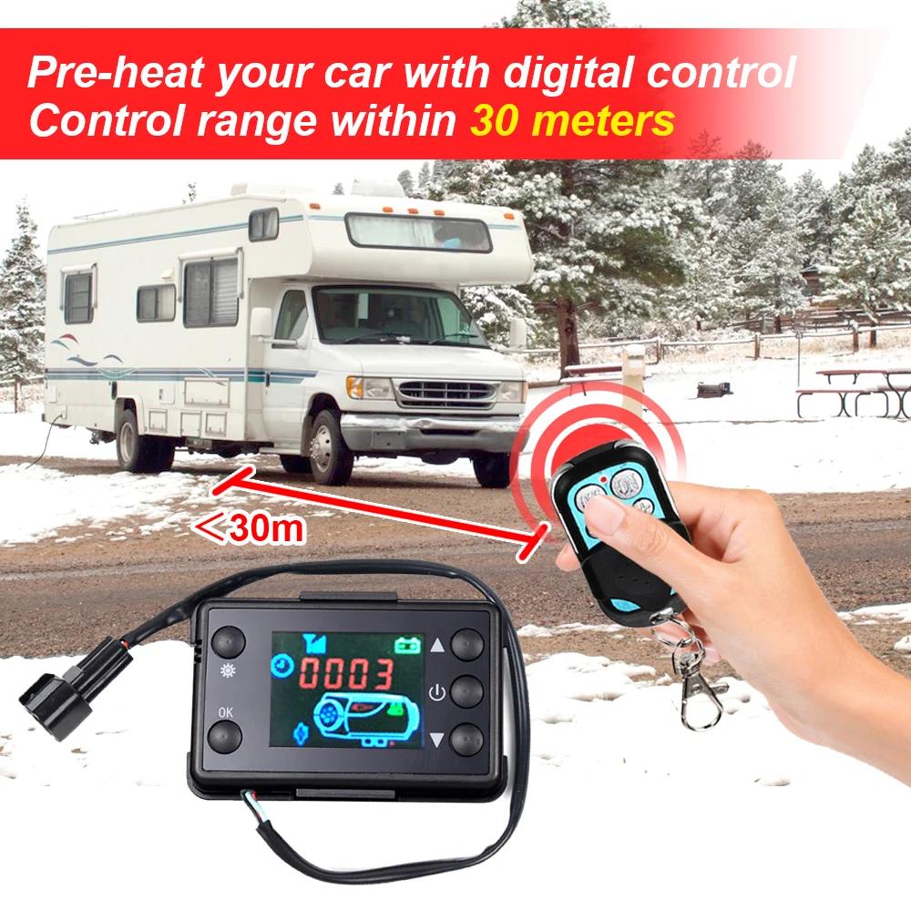 Car Accessories - Car Air Diesel Parking Heater LCD Monitor Switch Motherboard Harness 12V 5KW 5 Buttons For Vehicles Heating Replacement