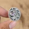 Natural African Amethyst Gemstone 925 Silver Promise Adjustable Ring For Women