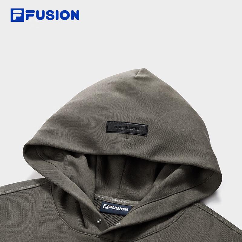 FILA FUSION 2025 Spring Pure Cotton Hooded Sweatshirt