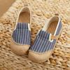 2024 Spring/Summer New Flat Heel Footwear Low Top Women's Sandal Cloth Shoes Cotton Hemp Women's Loafer Shoes