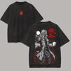 Anime NARUTO Jiraiya Manga Graphic Print T-Shirt Men Women Streetwear Y2K Harajuku Fashion Vintage Washed O-neck Cotton Oversized Top Summer New Tee