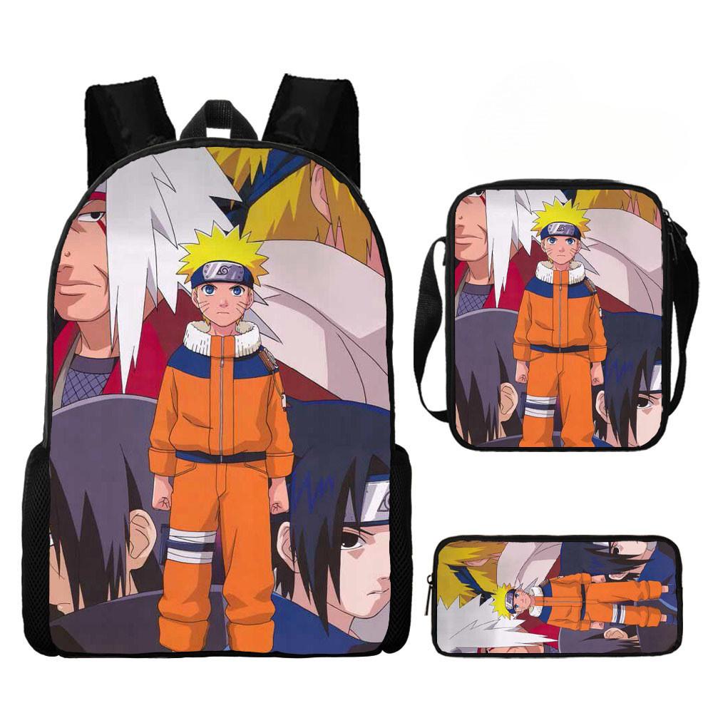 Детский рюкзак Наруто из легкого прочного материала для школы и путешествий