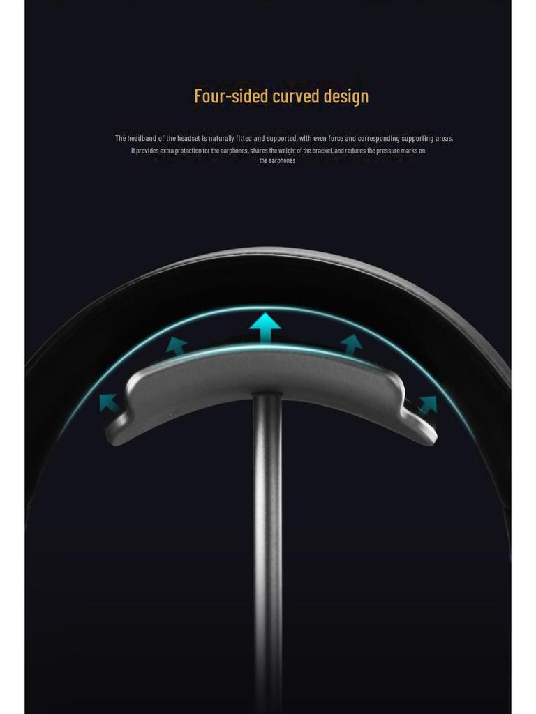 Креативная металлическая подставка для наушников - Настольный держатель для гарнитуры и стойка для хранения игровых наушников