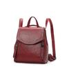 Backpack Fashion Backpack Women's New Soft Leather Bag Versatile Retro Genuine Leather Women's Bag