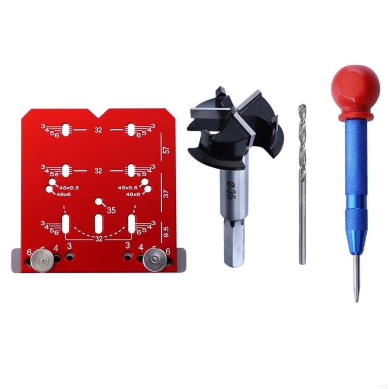 Profession Hinge Installation Tool Adjustable Rulers For Woodworking Application