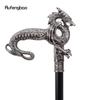 Серебряная роскошная трость с драконом, модная декоративная трость, элегантная трость для джентльмена, ручка для трости для косплея, 93 см