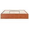 Ottoman Bed Frame with Storage Space Wax Brown 120 x 190 cm