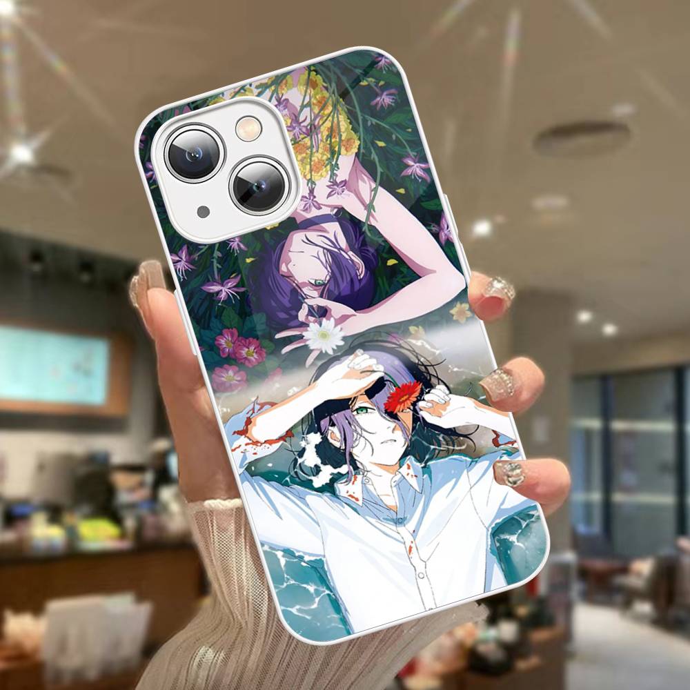 Аниме C-Человек-бензопила Закаленное стекло Для Iphone 14 13 12 11 Pro Mini XS MAX 14Plus X XS XR Чехол