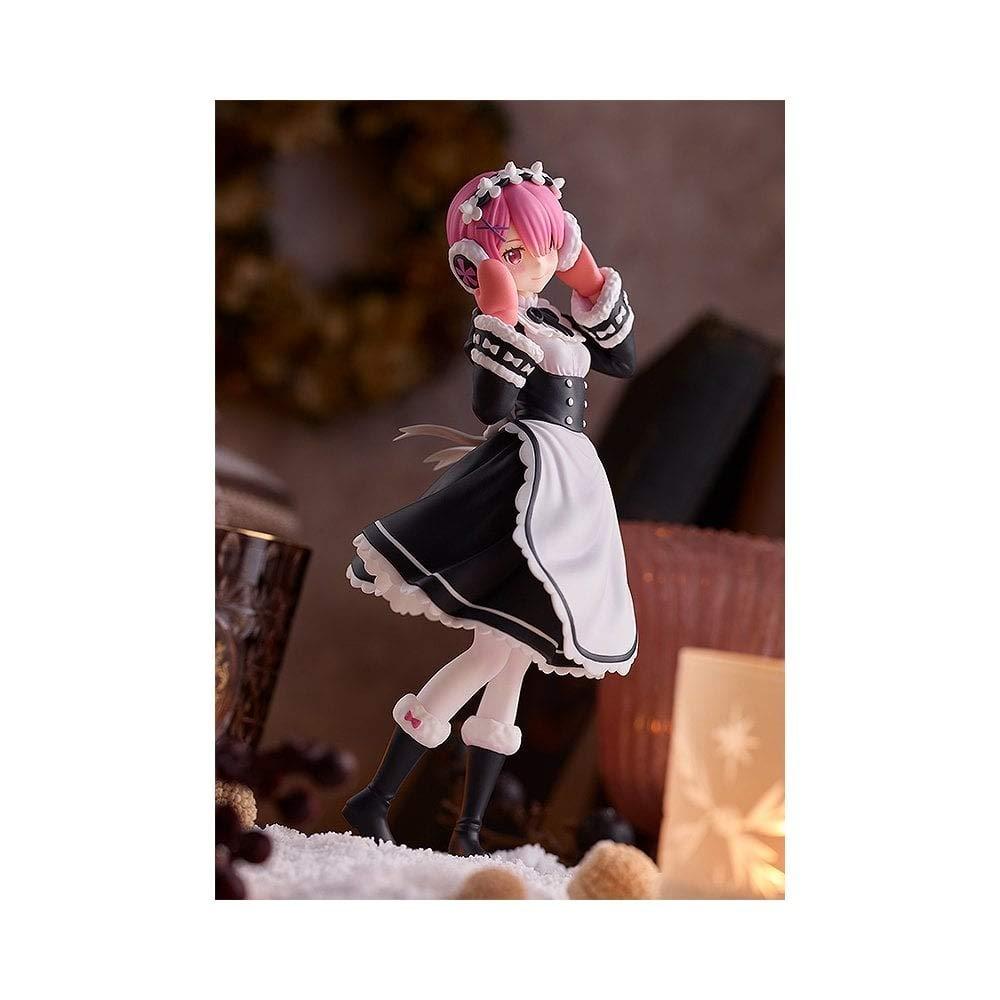 POP UP PARADE Re Жизнь в другом мире от Zero Ram Ice Season Clothes Ver. Полная раскрашенная пластиковая фигурка без масштаба, перепродажа
