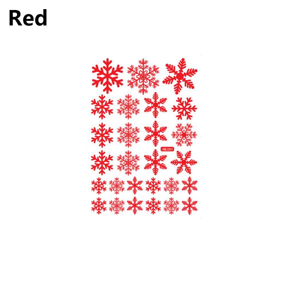 27PCS White Mural Gifts Xmas Decorations Snowflake Christmas Sticker Snow Decal Static