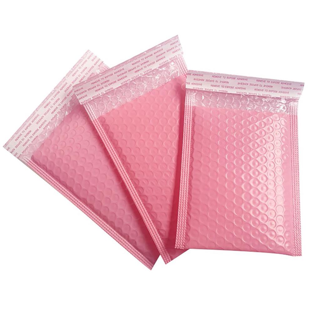 Bubble Mailers Pink Poly Waterproof Envelope Bags Bubble Padded Envelopes Self Seal Courier Bags