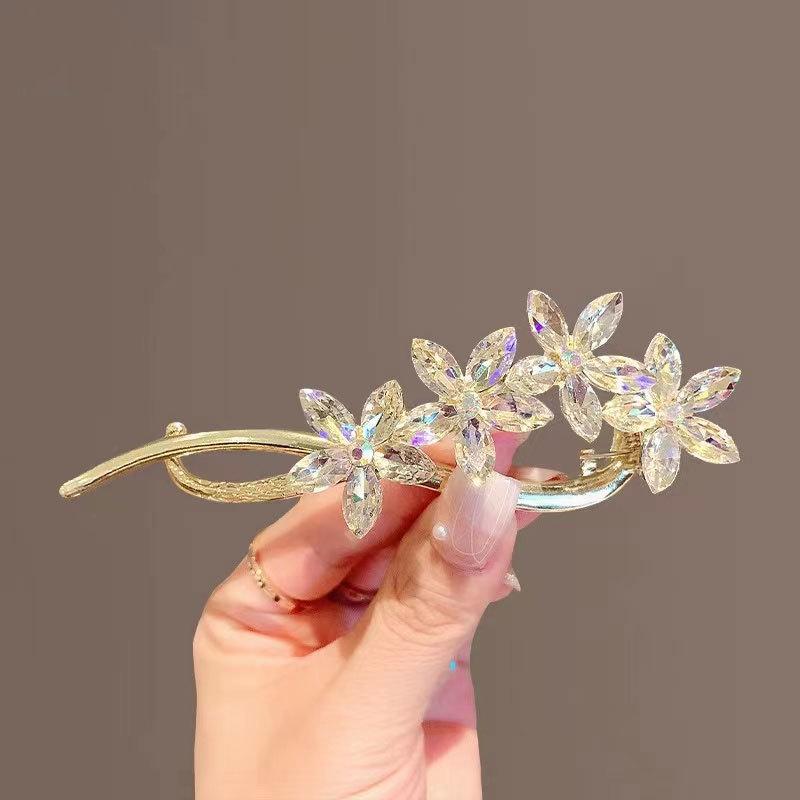 Vintage Pearl Butterfly Hairpin Exquisite Hair Flower Clips for Women Hair Accessories