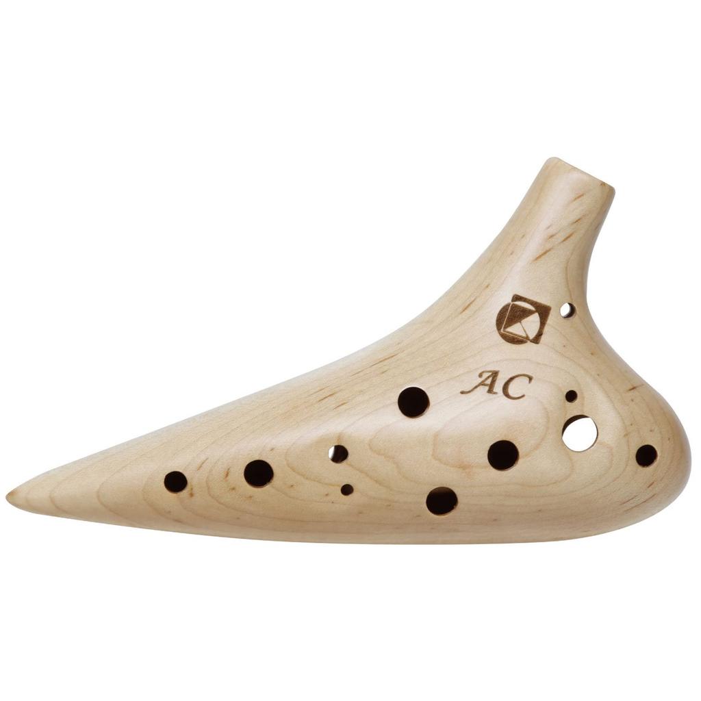 Kikutani 12-Hole Maple Ocarina, Alto C, with Pouch, KOC-AC, Wood