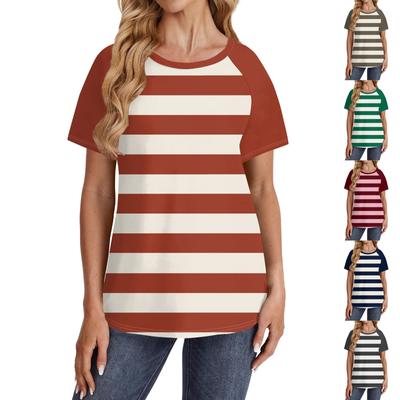 Женские футболки с коротким рукавом, милые туники с круглым вырезом, топы, базовые футболки, блузки, свободный пуловер