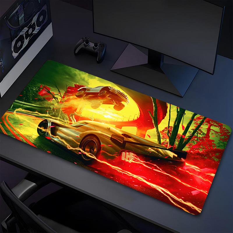 Rampage Race Xl Gaming Mouse Pad Nonslip Rubber Base Stitched Edge Waterproof Desk Mat For Pc Laptop Gamer Office Computer Accessories C929947