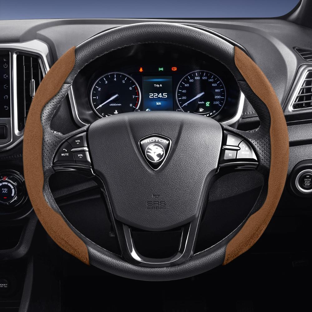 Подходит для замшевой накладки на руль Proton Sports, разъемного типа на защелках, нескользящая и долговечная, для моделей, таких как Saga X50 S70 Persona X70