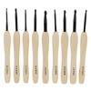 9PCS Crochet Hooks DIY Handcraft Ergonomic Crochet Needle with Wooden Handle for Crochet Lover for