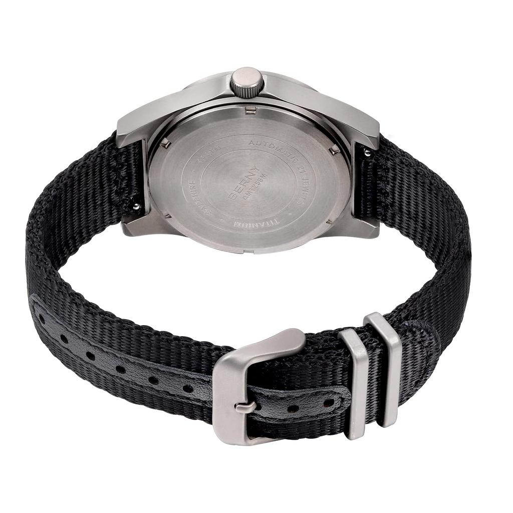 Часы BERNY Titanium, механические, автоматические, железнодорожные, водонепроницаемые, с календарем, дополненной реальностью, сапфировое стекло