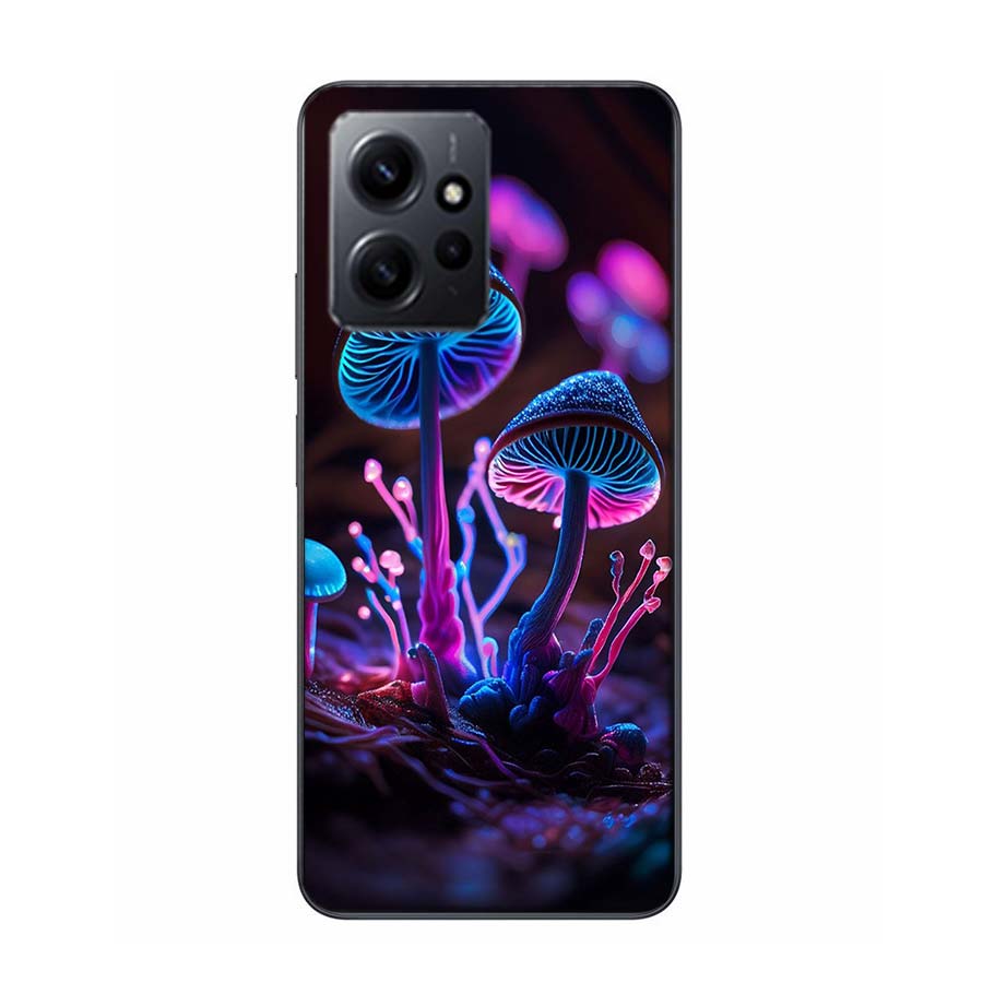 Dream Forest Landscape Mushroom House Phone Case For Redmi 12 13C 12C 15C 9 10 10C Note 13 Pro Plus 14 15 Pro 9T 9C 9A TPU Soft