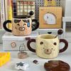 Подарки на день рождения для девочек, креативные милые кружки с медведями, практичные подарки, памятные сувениры из керамических чашек высокой ценности