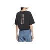 Calvin Klein Однотонная футболка с круглым вырезом и логотипом, женские топы, черный J221110-BEH