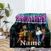 Custom Name Scooby-Doo Theme Printed Blanket - Perfect for Couch, Bed, Travel & Outdoor Use | Machine Washable, Cozy & Durable.