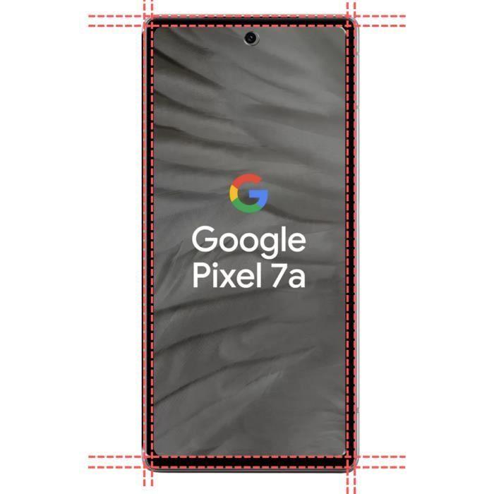 Закаленное стекло для Google Pixel 7a и защита камеры [Упаковка 2 шт.] Защитная пленка Phonillico®