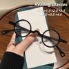 New Fashionable Small Round Frame Women'S Reading Glasses Retro Ultra Light Neutral Hd Texture Anti Blue Light Glasses