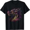 Thinking Dragon Lover Beautiful Purple Fun Fantasy Art Cool T-Shirt
