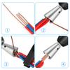 Wire Twisting Tool 1/4 Inch Hex Shank Multi-Functional Wire Stripping Twisting Tool Electrical Wire Nut Twister