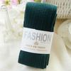 Yarn Knitted Footed Tights Woolen Winter Stretch Stockings Fashion Pantyhose  Women