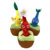 Retractable Pikmin Plush Mascot Set of Red Blue and Yellow Approximately Official Merchandise 3 Pikmin, Pikmin, Pikmin, 14cm,