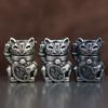 Mascot Lucky Cat Brass Knife Beads EDC DIY Paracord Woven Bracelets Lanyard Pendants Accessories Outdoor Tool Hangings Jewelry