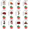 Christmas Decoration Snowflake Elk Plaid Letter Flag Spiral Balloon Set Customization